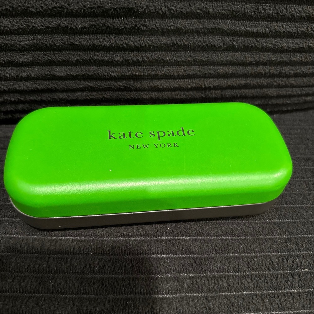 Kate Spade New York Sunglasses Hard Case Neon Green SO HAPPY TO SEE YOU